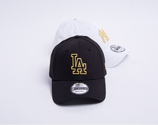 Kšiltovka New Era 9FORTY MLB Metallic Logo Los Angeles Dodgers Strapback Black
