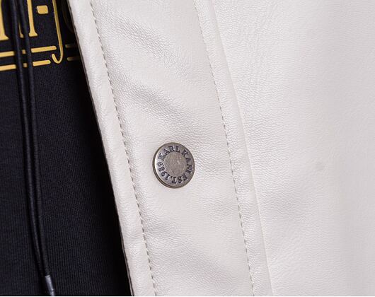 Bunda Karl Kani OG Fake Leather Jacket Off White 6075088