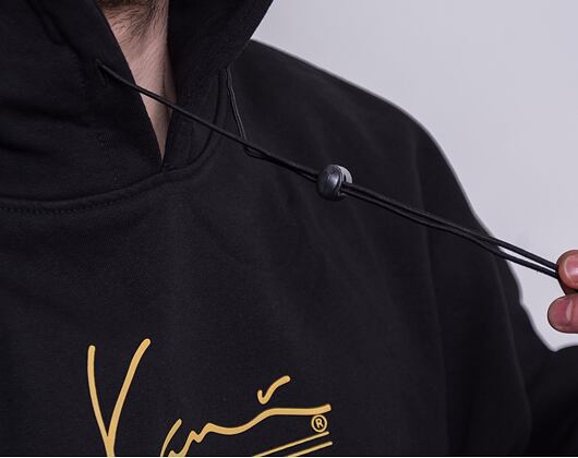 Mikina Karl Kani Jeans Oversize Hoodie Black 6093278