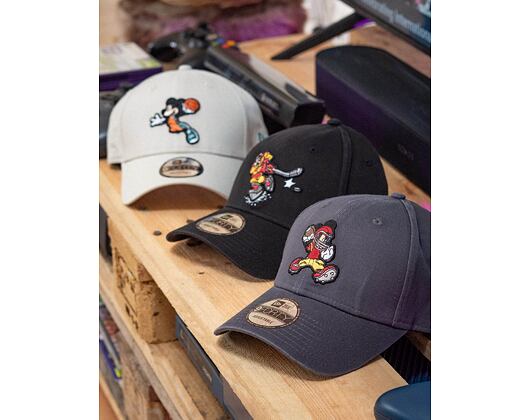 Kšiltovka New Era 9FORTY Character Sports Mickey Mouse Strapback Graphite