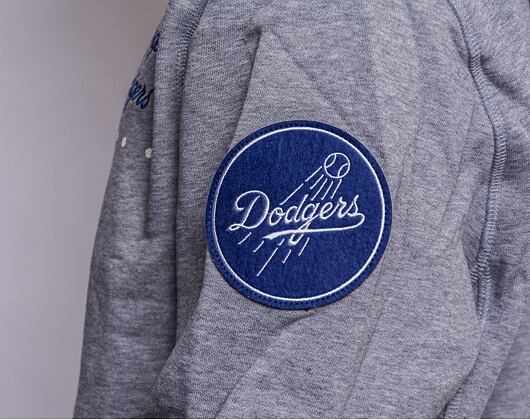 Mikina New Era MLB Heritage Pull Over Hoody Los Angeles Dodgers Light Grey Heather