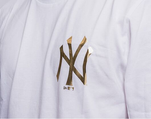 Triko New Era MLB Metallic Tee New York Yankees Optic White/Gold
