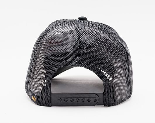Kšiltovka Alpha Industries Trucker Cap Small Logo 126903 Black