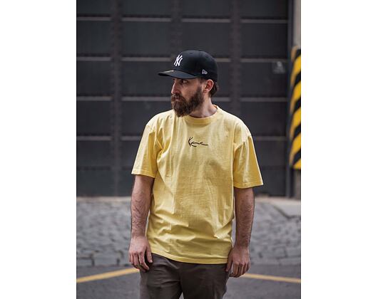 Triko Karl Kani Small Signature Washed Tee Light Yellow 6030254