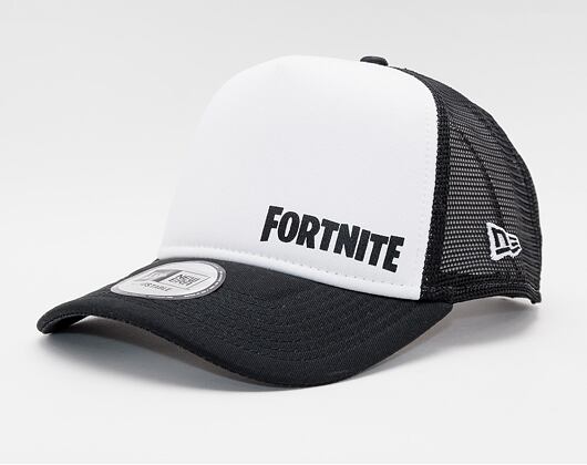 Kšiltovka NEW ERA 940 Af trucker Fortnite White
