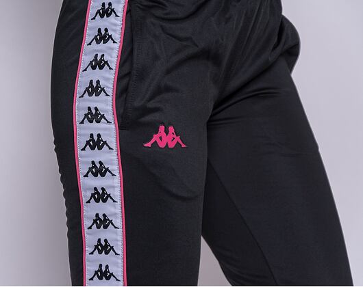 Dámské Tepláky Kappa 222 Banda Wrastoria Slim C1A Black/Pink/White