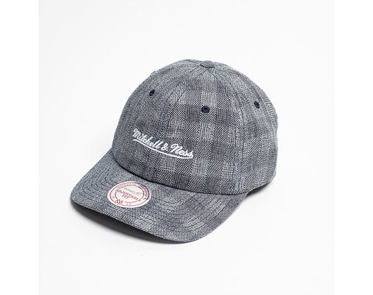 Kšiltovka Mitchell & Ness Checkered Blue Dad Cap