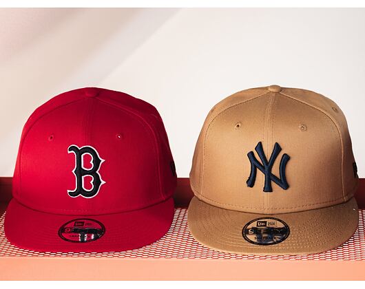 Kšiltovka New Era 9FIFTY MLB League Essential Boston Red Sox Snapback Scarlet