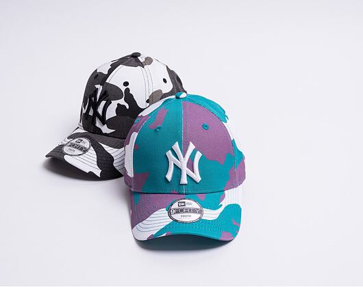 Kšiltovka New Era 9FORTY MLB Camo Pack New York Yankees Strapback Teal