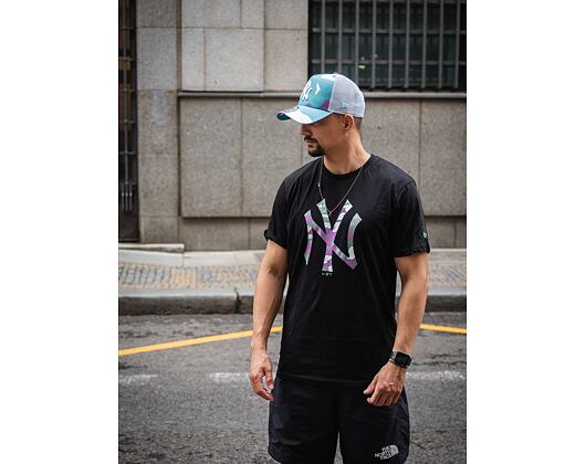 Triko New Era MLB Camo Pack Infill New York Yankees Black / Green Camo