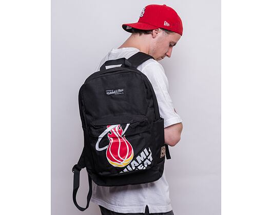Batoh Mitchell & Ness Miami Heat Backpack Black