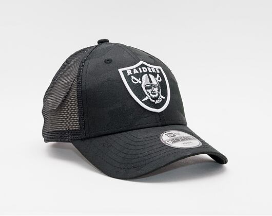 Dětská kšiltovka New Era 9FORTY Trucker NFL Home Field Trucker Las Vegas Raiders Strapback Black