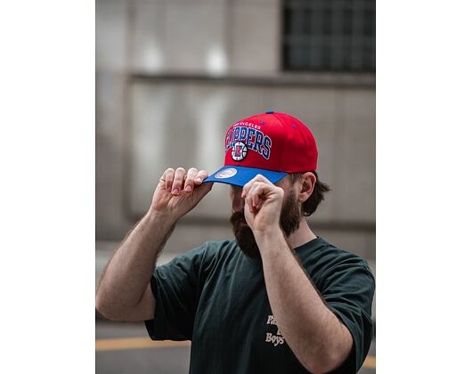 Kšiltovka Mitchell & Ness Team Arch 2 Tone Snapback Los Angeles Clippers Red / Royal