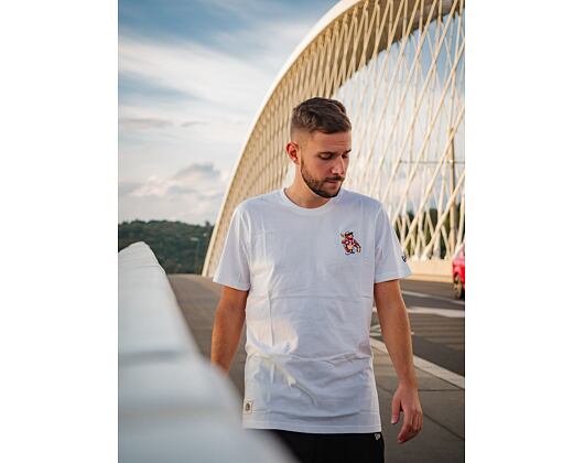 Triko New Era Minor League Heritage Patch Tee Ashville Tourists Off White