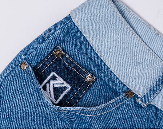 Kalhoty Karl Kani KK Og Block Denim Cargo Pants Blue