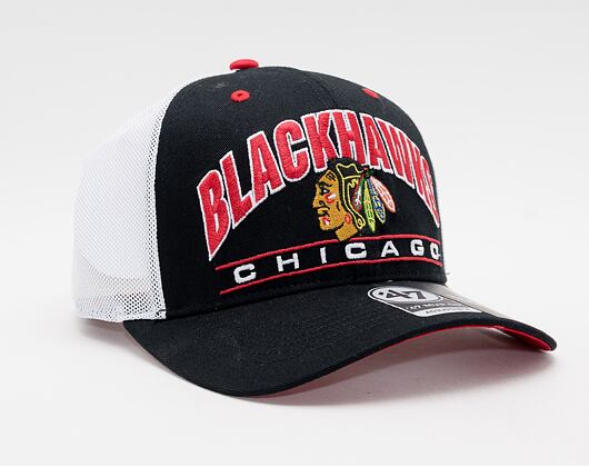 Kšiltovka '47 Brand NHL Chicago Blackhawks Top Corner ’47 MVP DP Black
