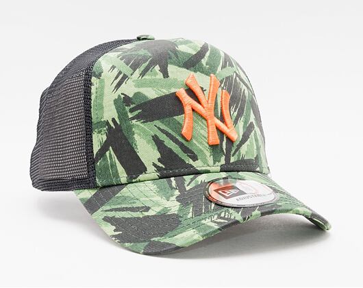 Kšiltovka New Era 9FORTY MLB Seasonal Camo New York Yankees Strapback Rifle Green