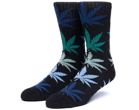Ponožky HUF Gradient Leaves Plantlife Sock Black