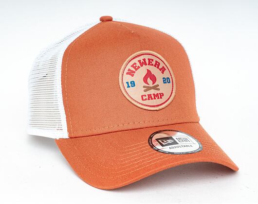 Kšiltovka New Era 9FORTY A-Frame Trucker Camp Patch Rust