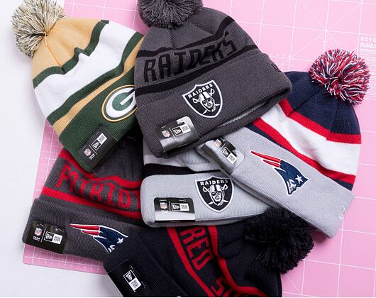 Kulich New Era NFL Striped Cuff Knit Las Vegas Raiders