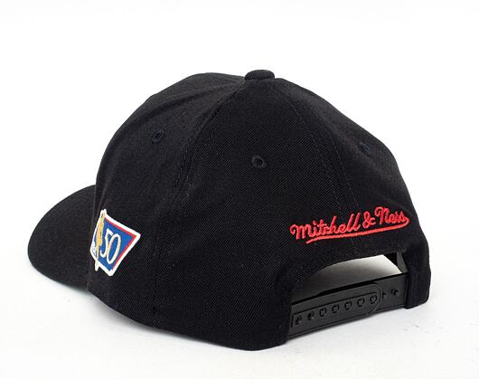 Kšiltovka Mitchell & Ness Philadelphia 76ers 50th Anniversary Patch 110 Snapback Black