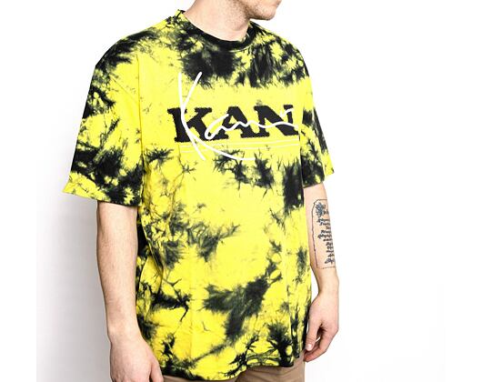 Triko Karl Kani 6033280 KK Retro Tie Dye Tee Yellow/Black KM214-063-1