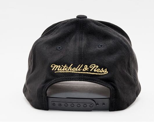 Kšiltovka Mitchell & Ness Los Angeles Lakers Black & Gold Suede Redline Stretch Snapback Black