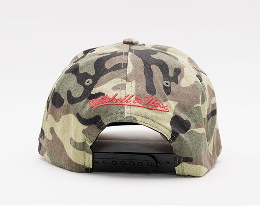 Kšiltovka Mitchell & Ness Toronto Raptors Woodland Desert Stretch Snapback Camo Woodland