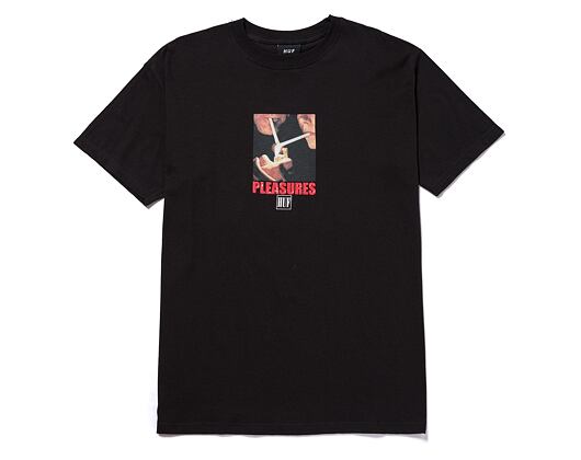 Triko HUF × Pleasures Together T-Shirt Black