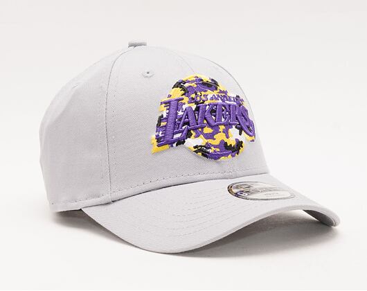 Dětská kšiltovka New Era 9FORTY NBA Wild Camo Los Angeles Lakers Graphite
