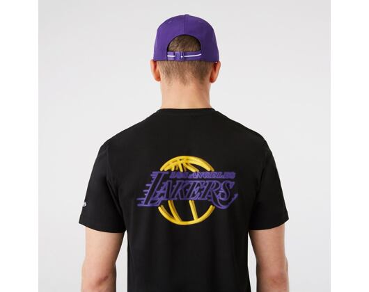 Triko New Era NBA Neon Tee Los Angeles Lakers Black