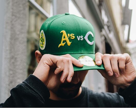 Kšiltovka New Era 59FIFTY 1972 World Series Oakland Athletics VS Cincinnati Reds Fitted Kelly Green