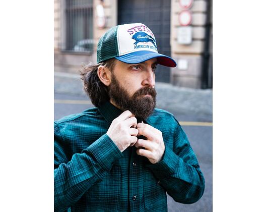 Kšiltovka Stetson Trucker Cap Great Plains 7751152 Geen/Stone/Blue
