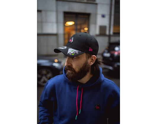 Kšiltovka New Era 9FORTY Tri Patch Strapback Black / Pink
