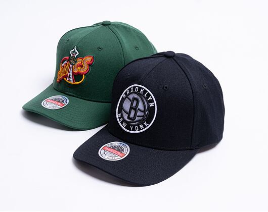 Kšiltovka Mitchell & Ness Team Ground 2.0 Stretch Snapback Brooklyn Nets Black