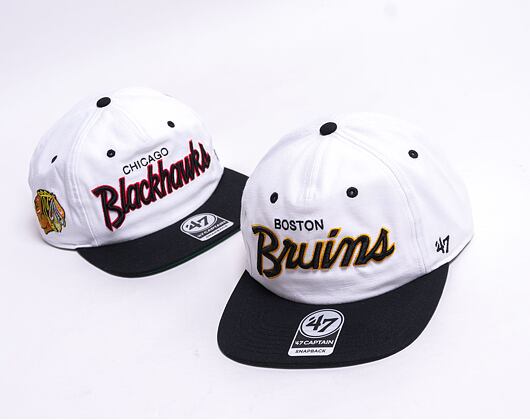 Kšiltovka '47 Brand Boston Bruins Crosstown TT '47 CAPTAIN RF White