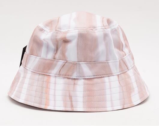 Klobouk Karl Kani Signtaure Tie Dye Stripe Bucket Hat light sand/taupe