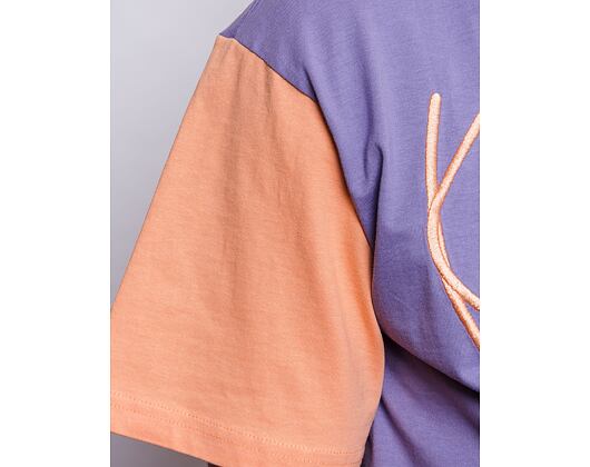 Triko Karl Kani Signature Block Tee lilac/light orange/taupe