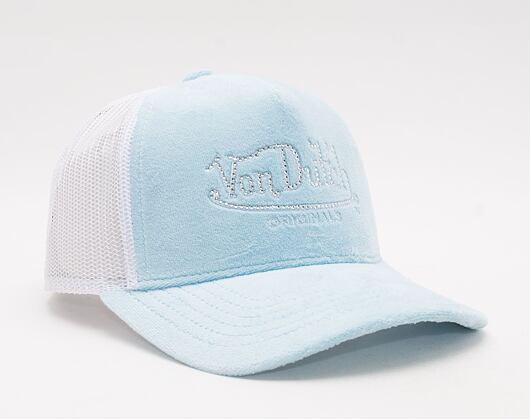 Kšiltovka Von Dutch Miami Trucker Velvet  LIGHT BLUE/WHITE