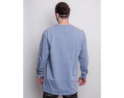 Triko S Dlouhým Rukávem Karl Kani Small Signature Washed LS blue