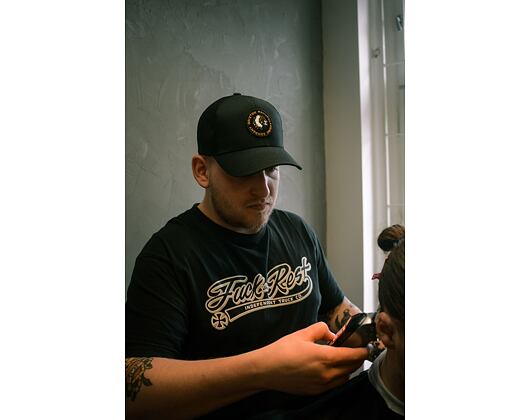 Kšiltovka Brixton Rival Stamp X MP Mesh Cap Black