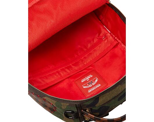 Batoh Sprayground Shark Shape Checkered Camo / Brown Backpack