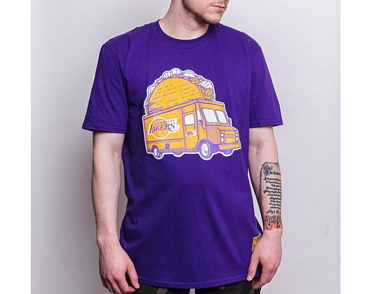 Triko Mitchell & Ness Taco Truck Lakers Tee Los Angeles Lakers Purple