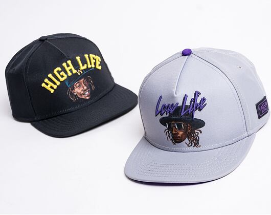 Kšiltovka Cayler & Sons White Label Styro Grey/Purple Snapback