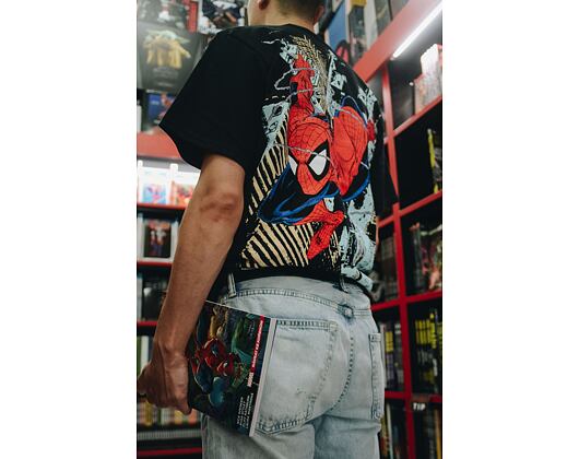 Triko HUF x MARVEL Spider-Man T-Shirt Black