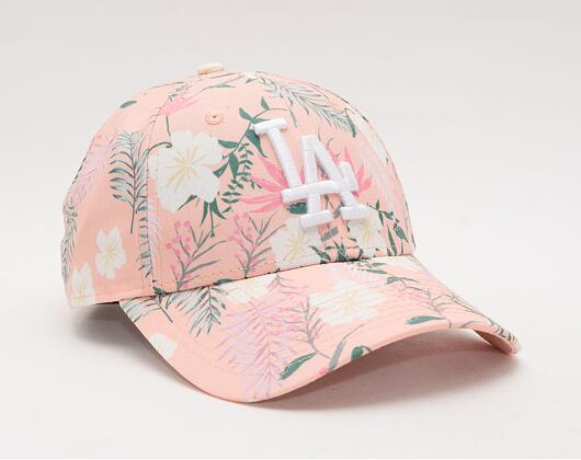 Dámská kšiltovka New Era 9FORTY Womens MLB Floral Los Angeles Dodgers Strapback Biscuit