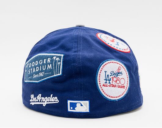 Kšiltovka New Era 59FIFTY MLB Cooperstown Los Angeles Dodgers Fitted Dark Royal