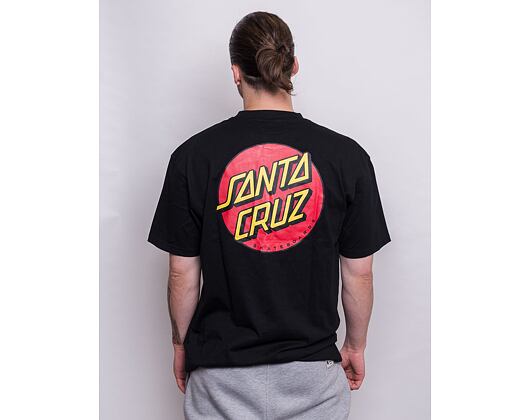 Triko Santa Cruz Classic Dot Chest T-Shirt Black