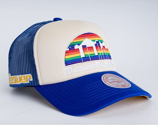 Kšiltovka Mitchell & Ness Denver Nuggets Off White Trucker HWC Off White