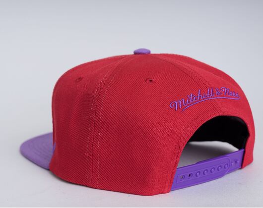 Kšiltovka Mitchell & Ness Toronto Raptors Sharktooth Snapback HWC Red / Purple